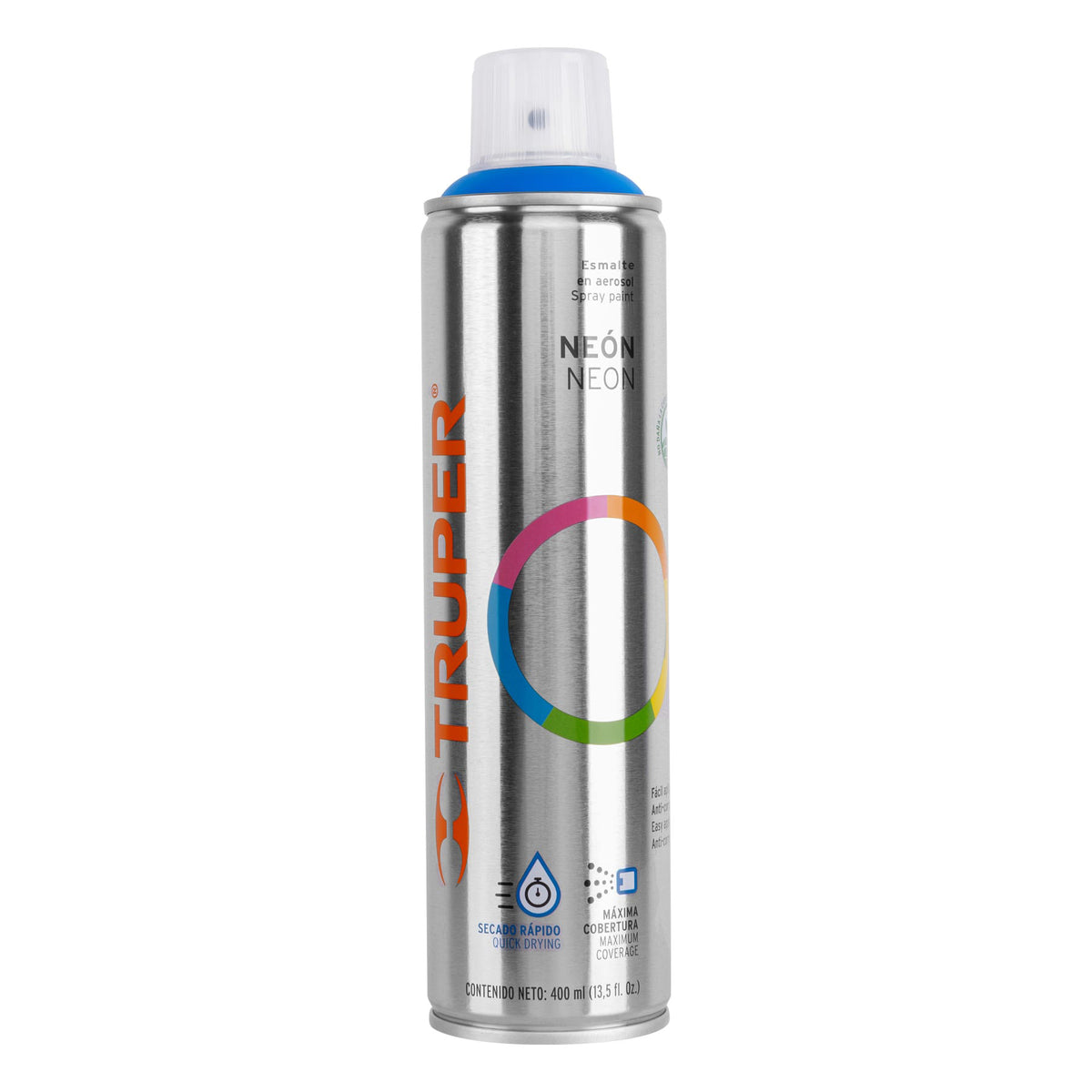Pintura en aerosol azul neón bote esbelto 400 ml — foto oficial 1