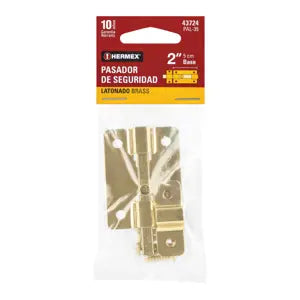 PASADOR DE BARRA 2" ACABADO LATÓN HERMEX 43724 PAL-35