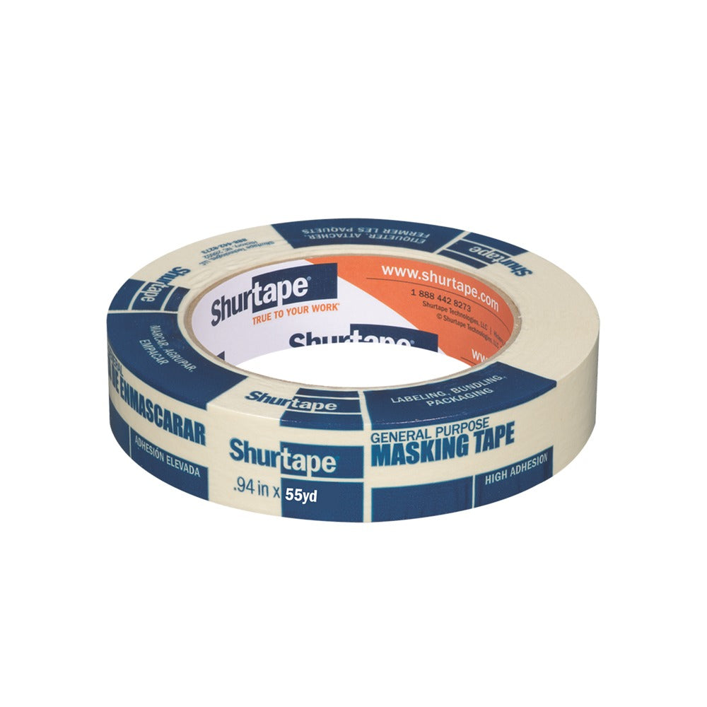 CINTA MASKING USO GENERAL BAIGE PVC 24MM X 50M SHURTAPE 110251-C