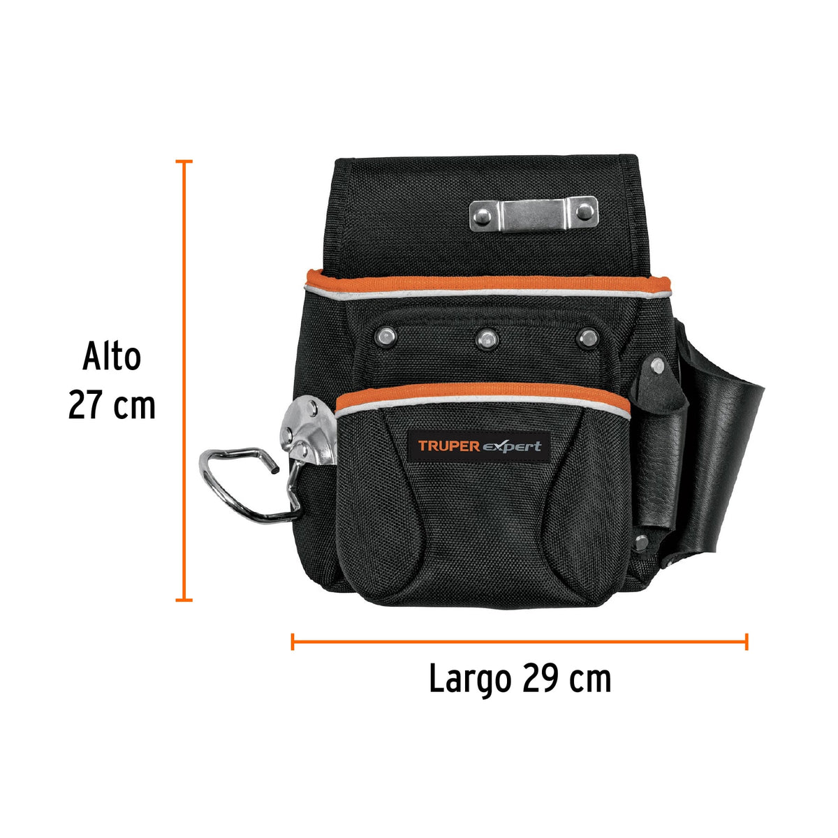 Porta herramientas de poliéster, 6 compartimentos, EXPERT, Expert, SKU 101803 — vista 4