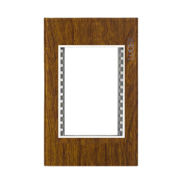 PLACA CON 3 SALIDAS MADERA
