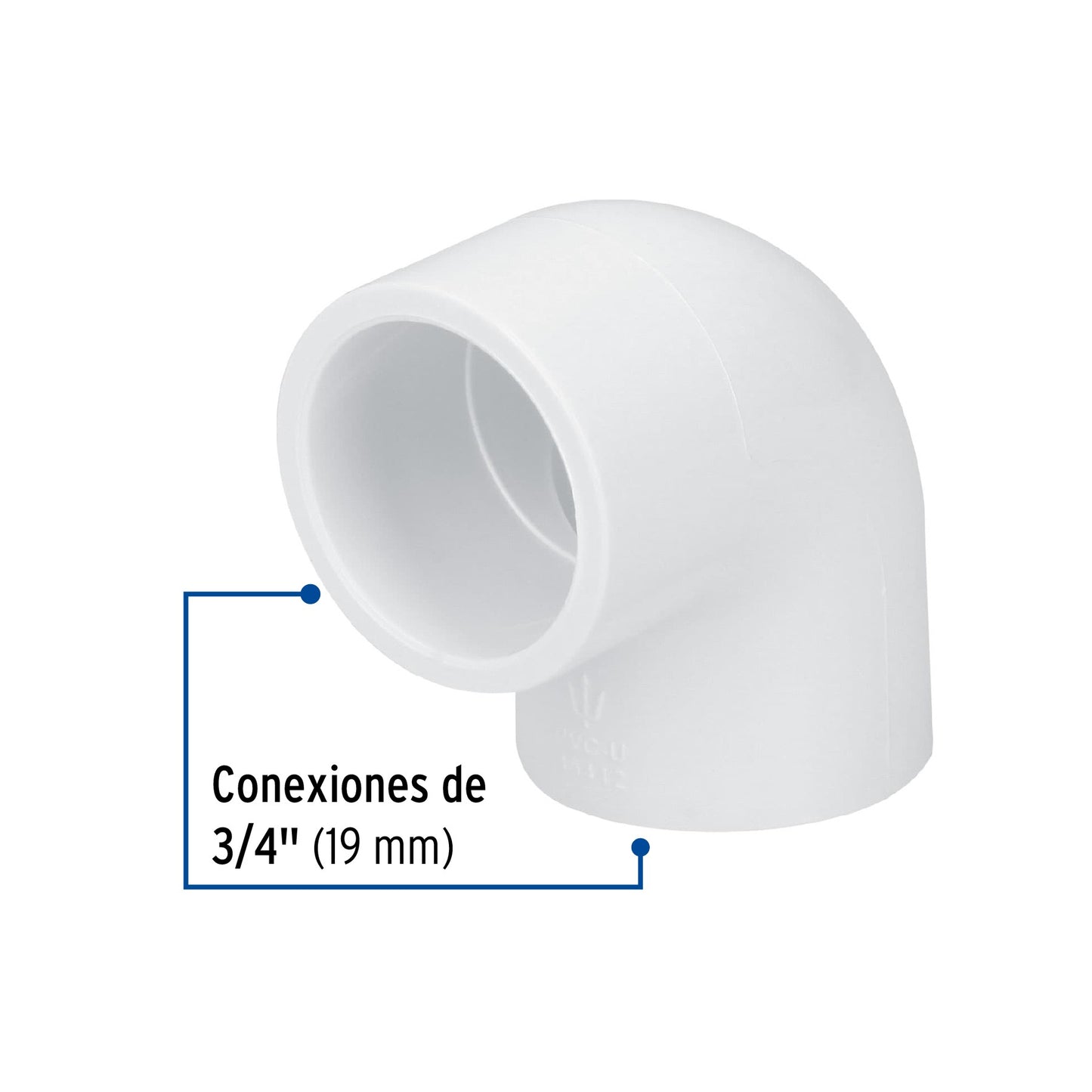 CODO PVC 90º 3/4" FOSET 45412 PVC-562