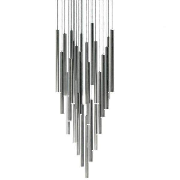 Candil Minha Cromo de 3m con 25 luces 4.5W 90-130V G9 Q30025-CH