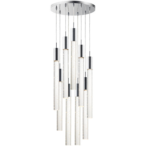 Candil LED Sable Cromo de 9 Luces 3m 120-240V GU10 Q30119-CH