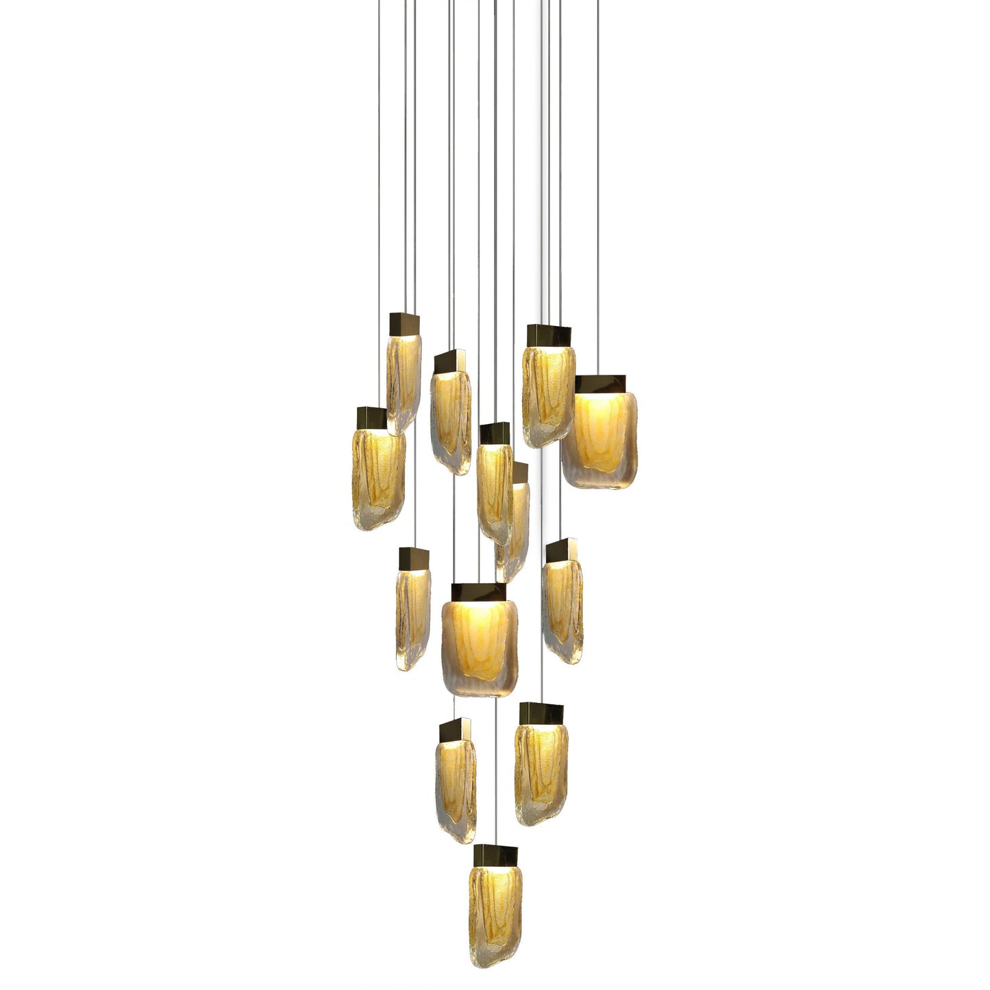 Candil Viva Oro de 13 Luces 4m 52W 90-130V 4160LM 30K Q36213-BG