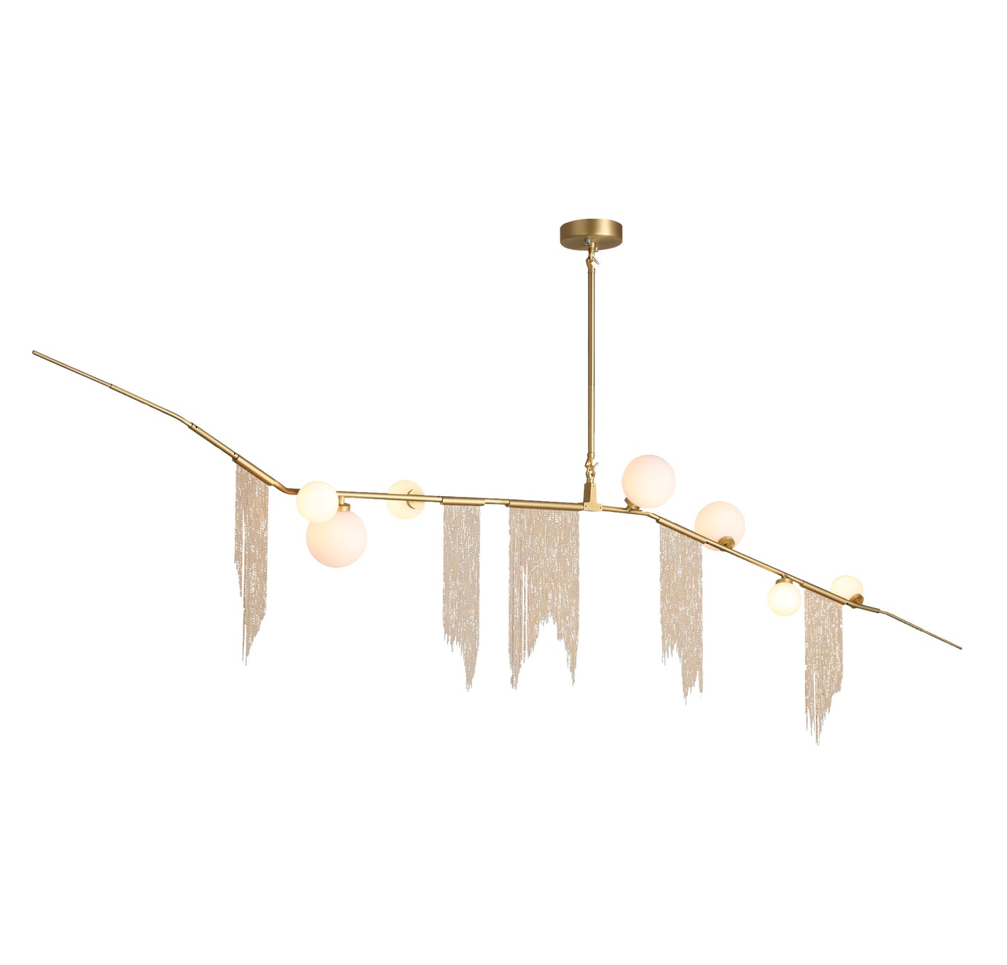 Candil LED Stella Oro de 7 Luces 3m 90-130V G9 Q48127-GD