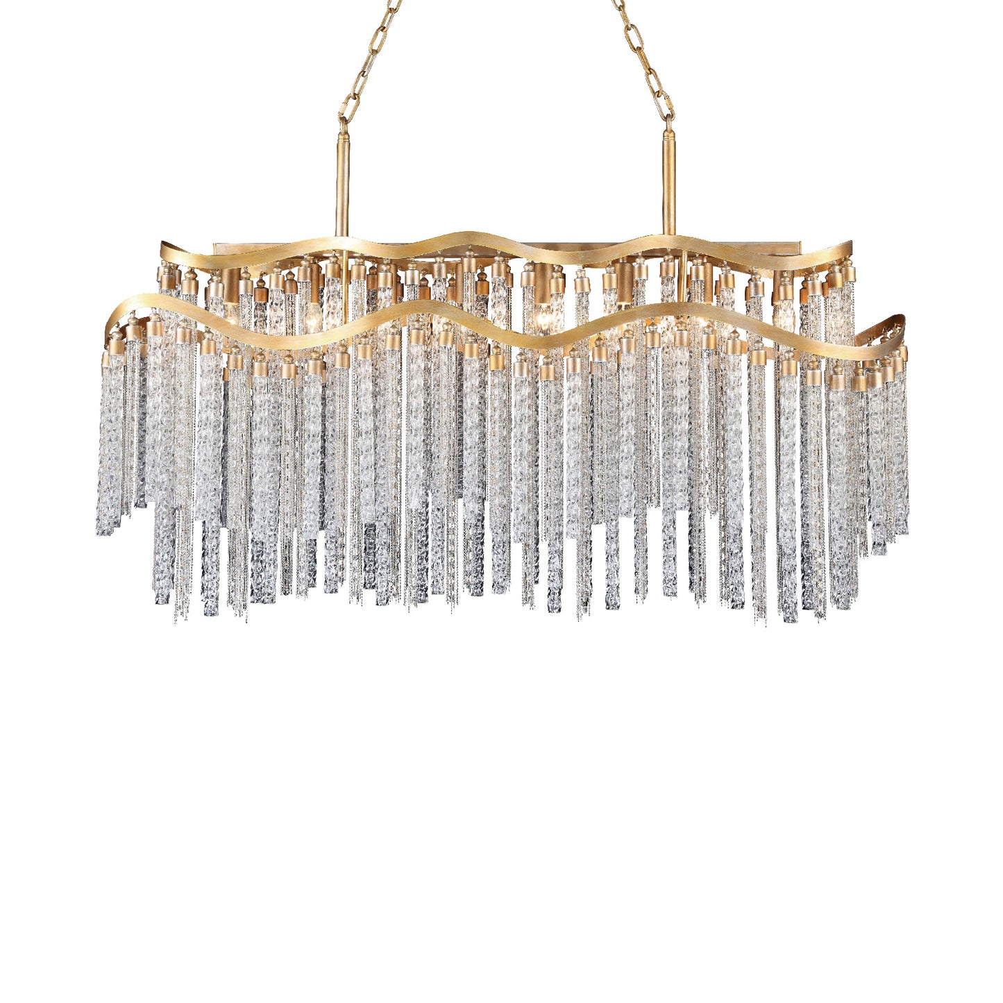 Candil Desirée Dorado de 8 Luces 90-130V E12 Q58507-GD