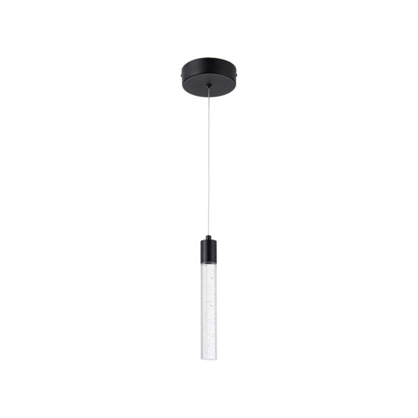 Candil LED Manhattan de una Luz 3m 8W 90-130V 640LM 30K Q90101-BK
