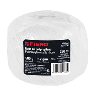ROLLO RAFIA 230M 2.2G/M BLANCO FIERO 45032 RAF-250