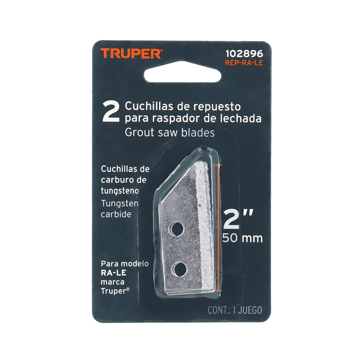 Blíster con 2 cuchillas de repuesto p/raspador RA-LE, TRUPER — foto oficial 2