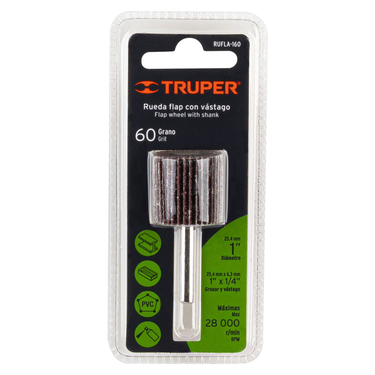 Rueda flap de 1' grano 60 TRUPER — foto oficial 2