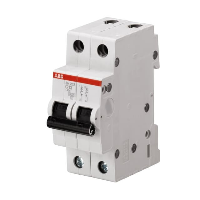 MINI INTERRUPTOR TERMOMAGNETICO BIPOLAR 32 AMP ABB SH202-C32