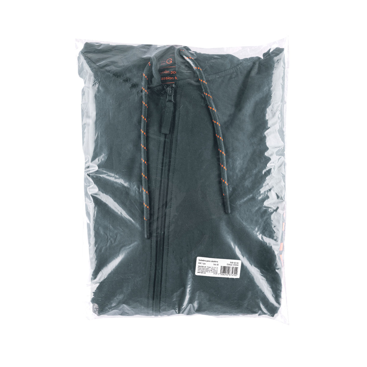 Sudadera gris para caballero talla EG, TRUPER — foto oficial 2