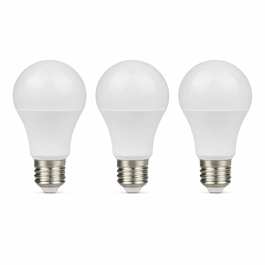 PACK 3 FOCOS LED E27 9W 65K LUZ FRÍA TECNOLED ML-BUL-9W-BB