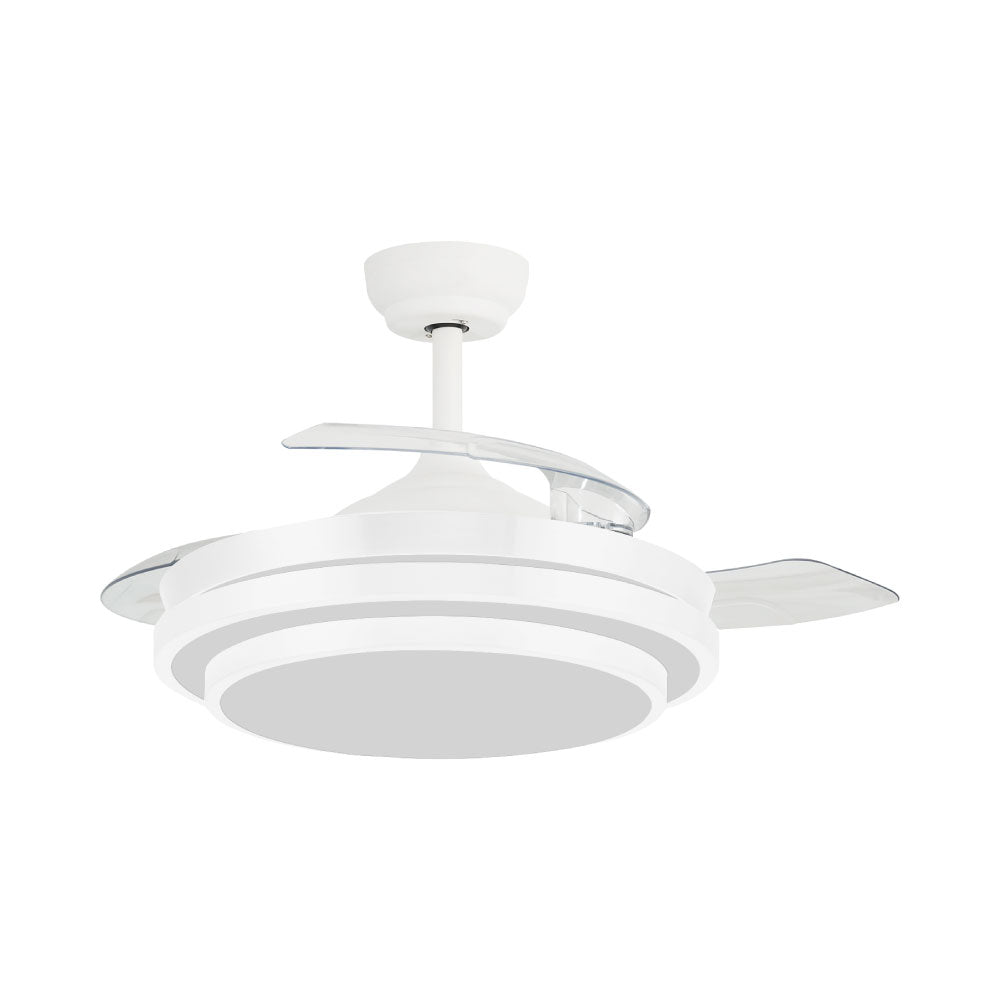 VENTILADOR 42" ANDANA ASPAS RETRACTIL LUZ LED INTEGRADO BOOMER VT280142