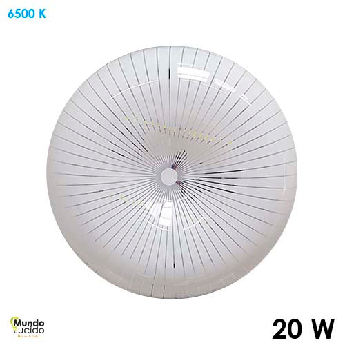 TIPO PANERA LED LUZ FRÍA "OSTRA" 20W 127V 1300LM 65K