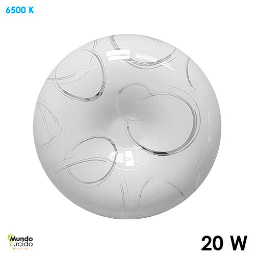 TIPO PANERA LED "PINCELADAS" LUZ FRIA 20W 127V 1300LM 65K