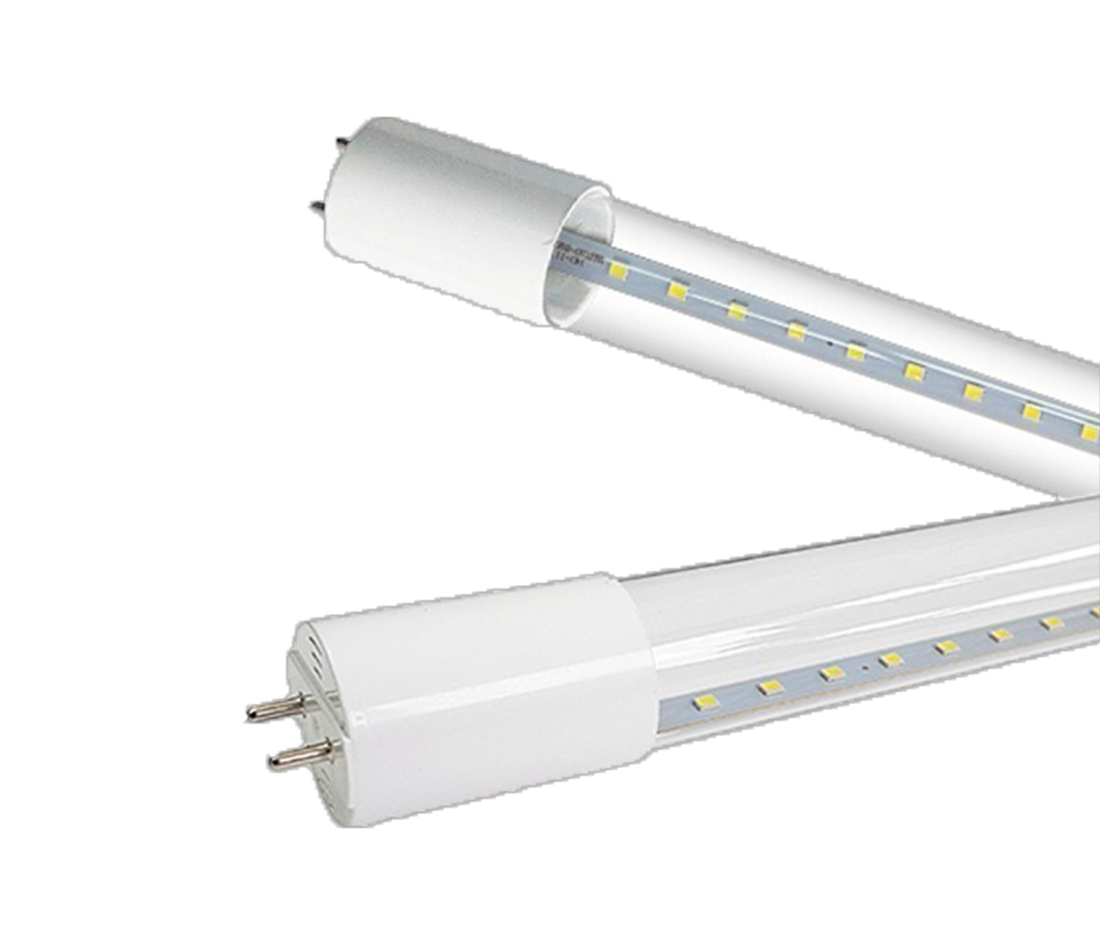 TUBO T8 LED CRISTAL TRANSPARENTE 9W 2 LADOS 850LM 1 AÑO GARANTIA MULTI VOLTAJE