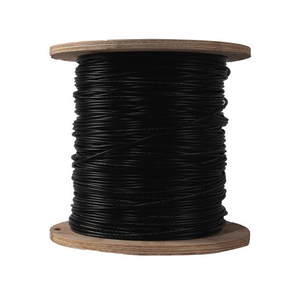 CABLE CALIBRE #10 THW NEGRO CARRETE 1,000M