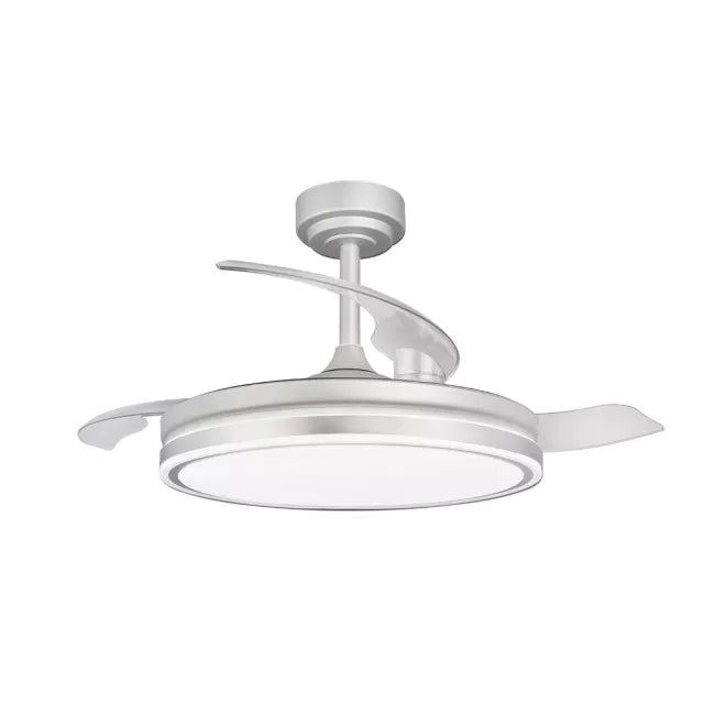 VENTILADOR 39.3´ RETRACTIL PLATEADO 70W CCT MULTI TEMPERATURA TECNOLED ML-FAN-IV407C