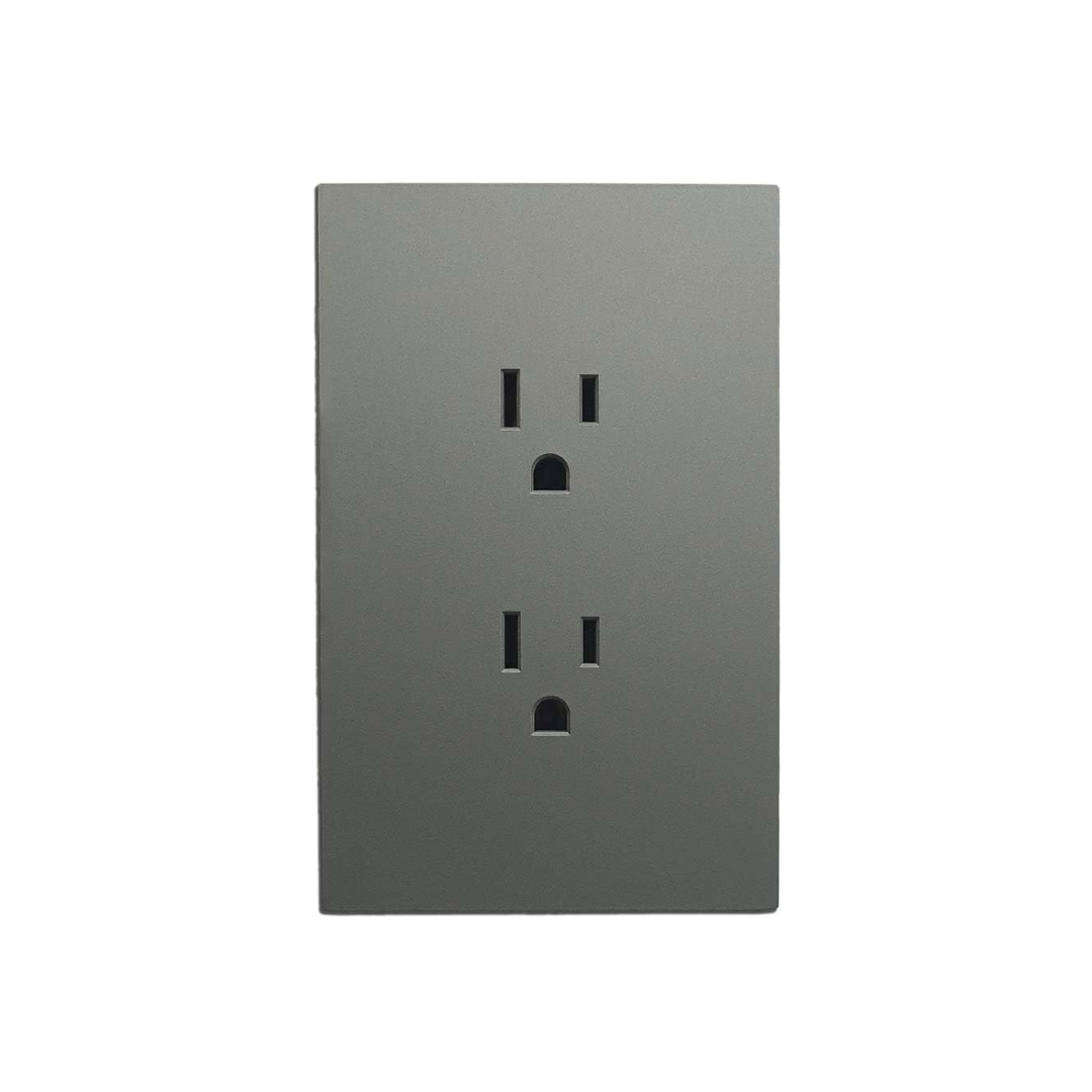 CONTACTO DOBLE DUPLEX GRIS OXFORD 3 VIAS LUXURY ARTLITE APL-404