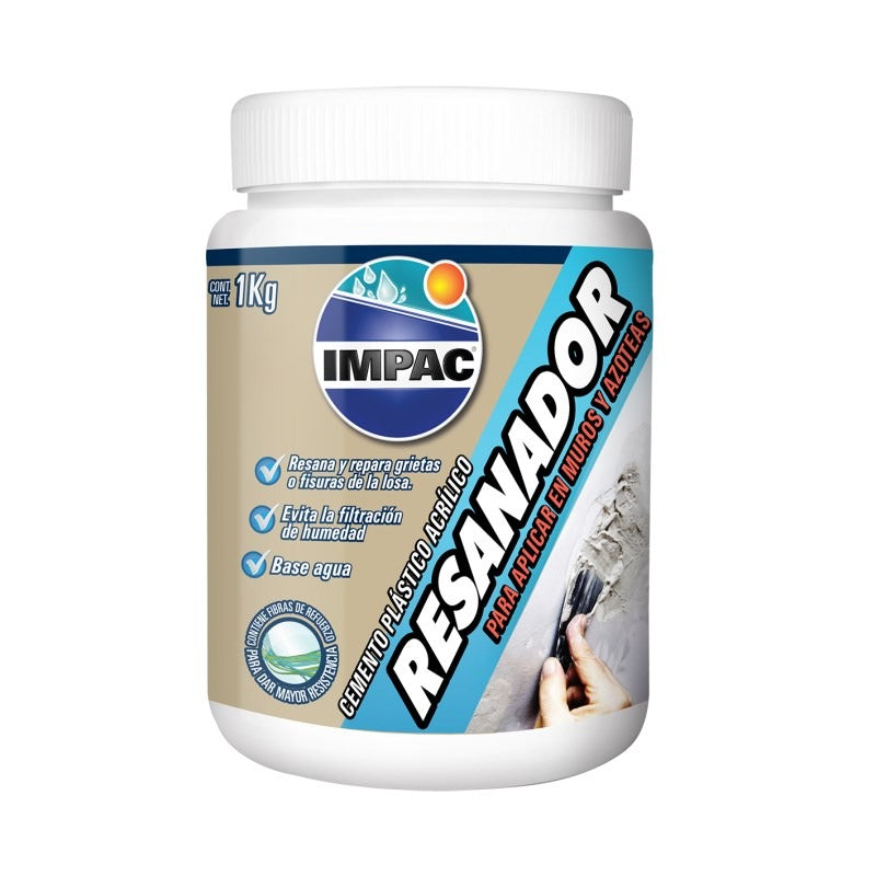 RESANADOR CEMENTO PLÁSTICO ACRÍLICO 1KG IMPAC VLIIMCPBL1
