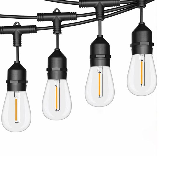 SERIE DE FOCO LUCES LED GUIRNALDA 24W 50LM 27K LUZ CÁLIDA TECNOLITE 24GUIRLEDM27N