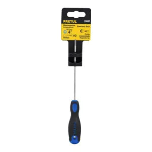 DESARMADOR PUNTA PHILLIPS 1/8X4" MANGO COMFORT GRIP PRETUL 28082 DP-1/8X4BP