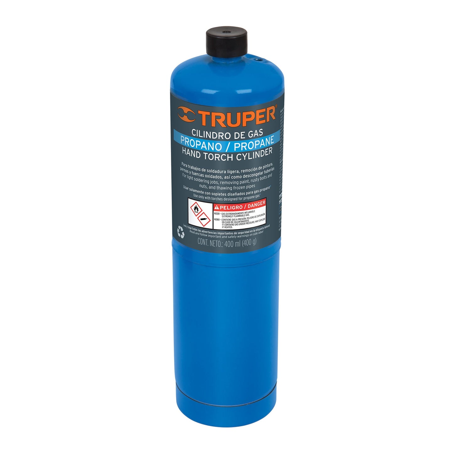 CILINDRO DE GAS PROPANO 400G TRUPER 11913 GAS-400A