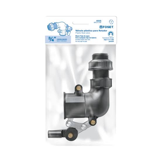 VALVULA DE POM 3/4" PARA FLOTADOR FOSET 48545 VAFLO-3/4P