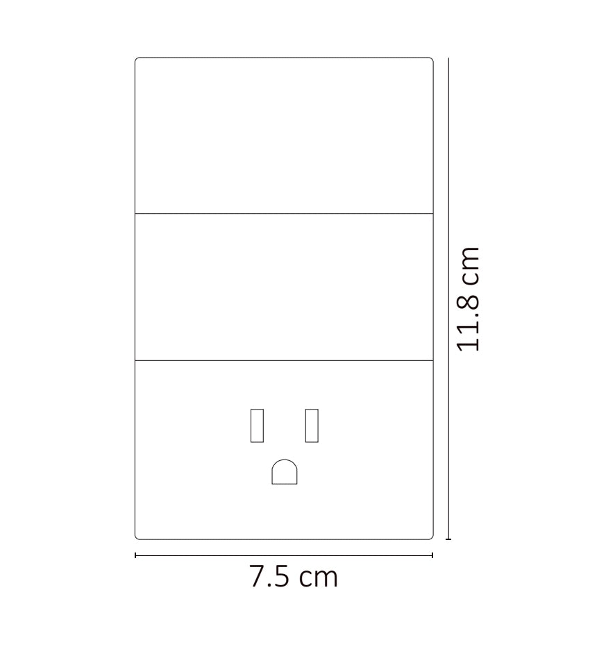 PLACA CONTACTO + 2 APAGADORES NEGRO LUXURY ARTLITE APL-606