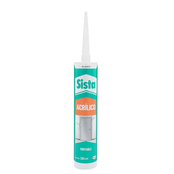 CARTUCHO SILICON ACRÍLICO 280ML SISTA 2758383