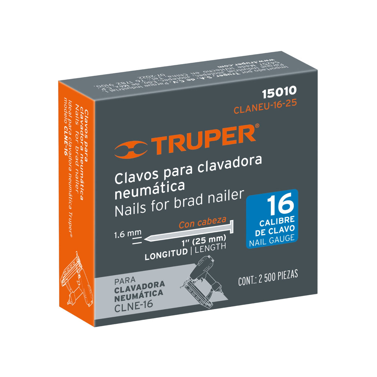 CLANEU-16-25 Truper SKU 15010