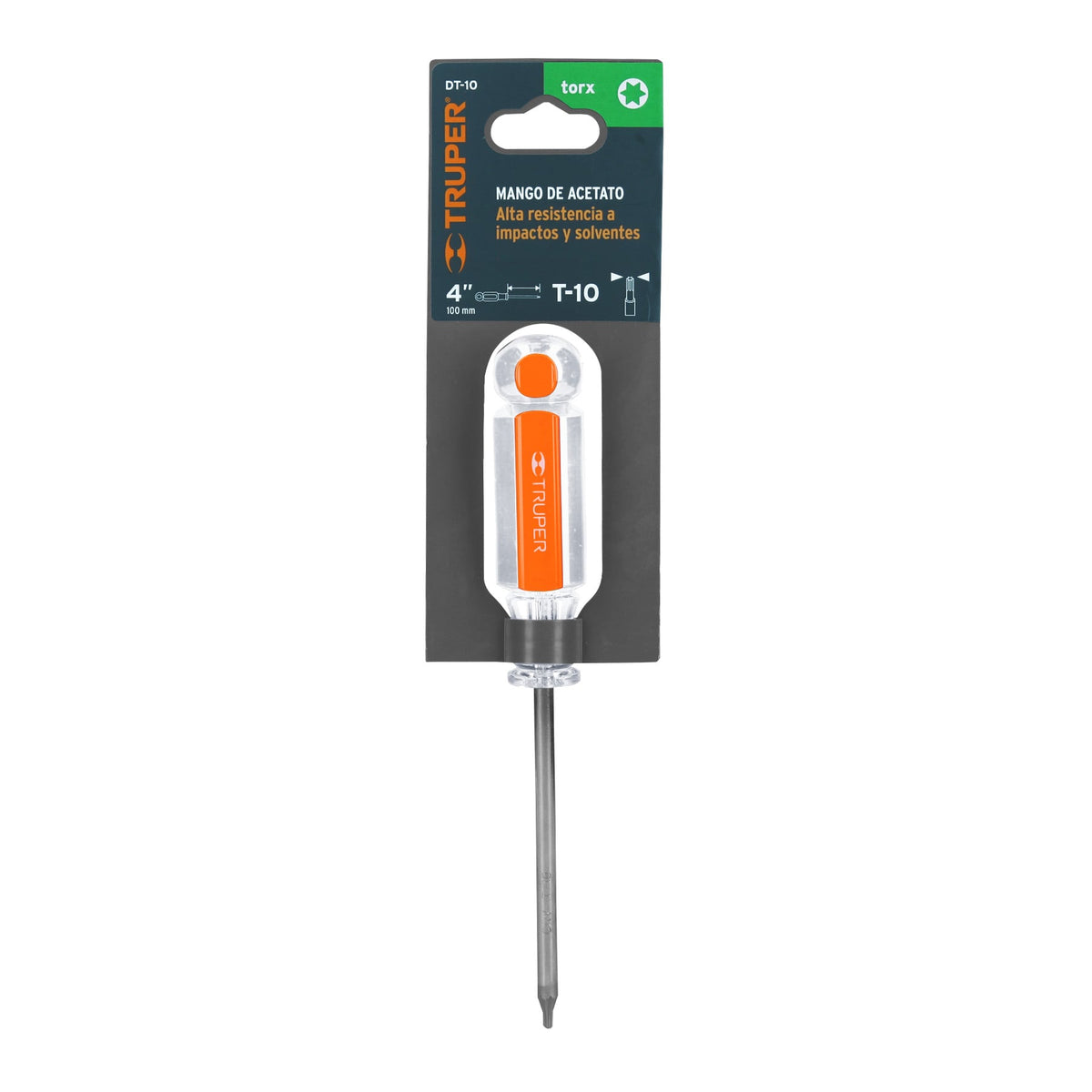 DESARMADOR PUNTA TORX T 10 MANGO DE ACETATO TRUPER 15101 DT-10 - vista adicional
