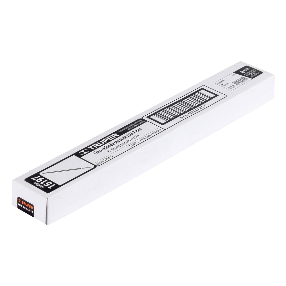 LIMA REDONDA MUZA 8' TRUPER 15197 LRM-8 - vista adicional