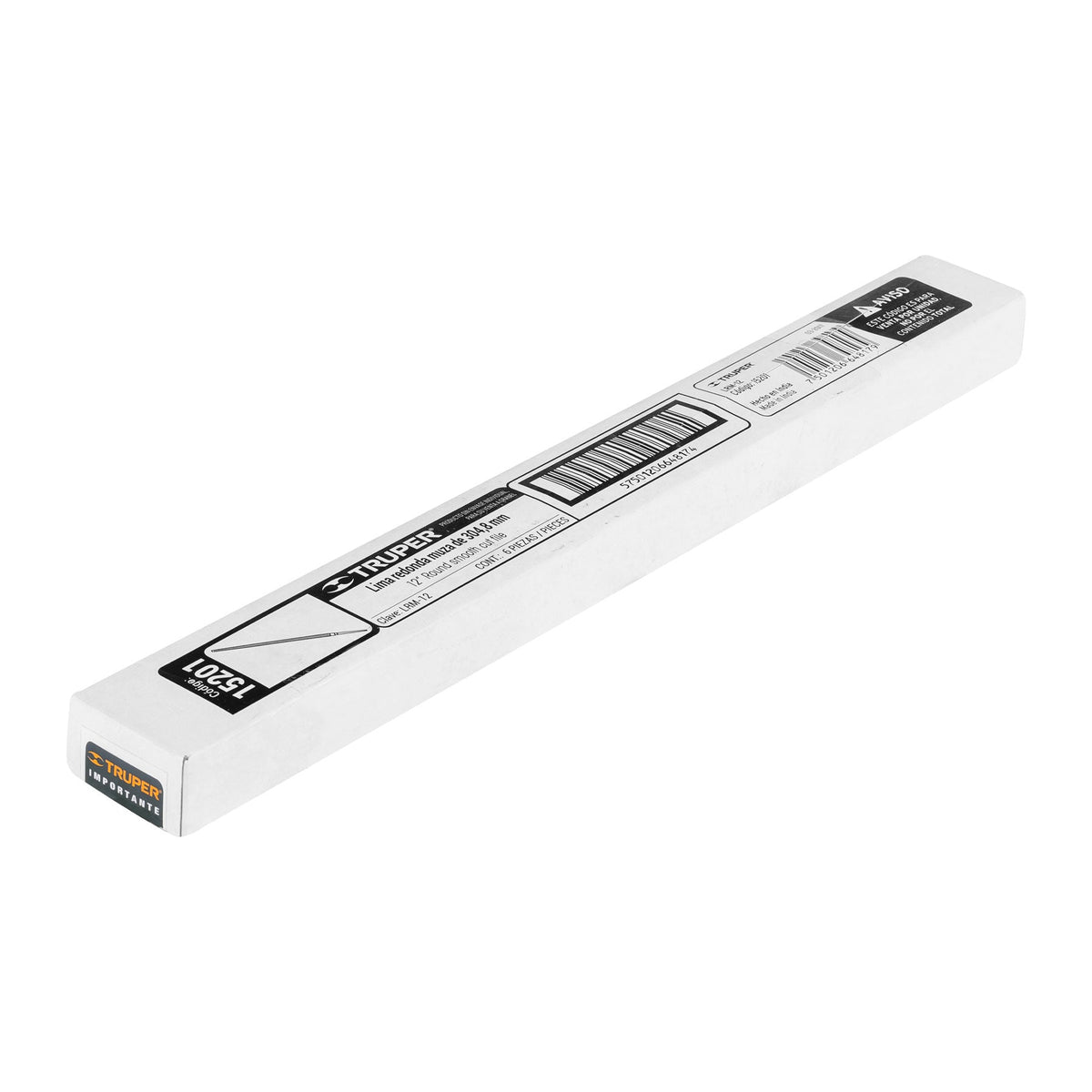 LIMA REDONDA MUZA 12' TRUPER 15201 LRM-12 - vista adicional