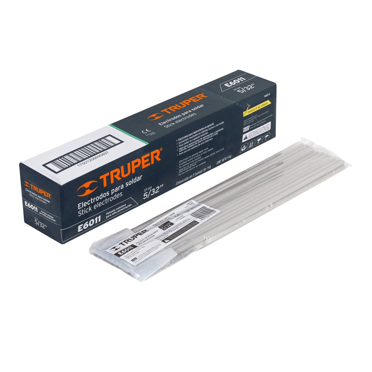 BOLSA CON 1 KG DE ELECTRODOS 6011 DE 5/32' TRUPER 15461 E6011-5 - vista adicional