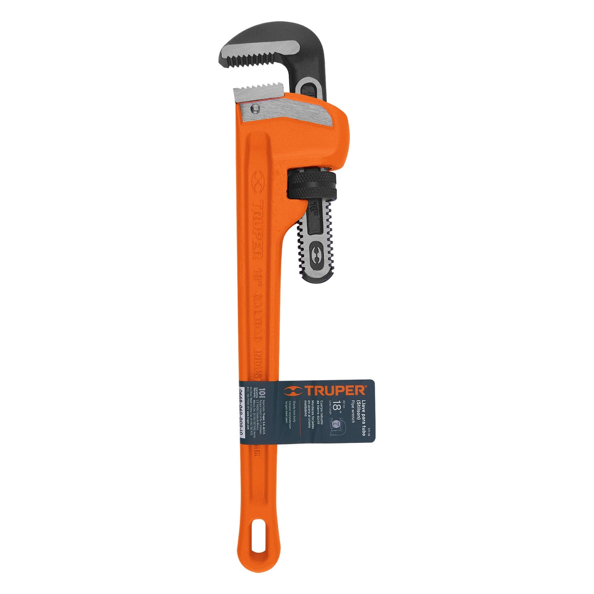 LLAVE STILSON 18' CUERPO ROBUSTO DE HIERRO DÚCTIL TRUPER 15839 STI-18 - vista adicional