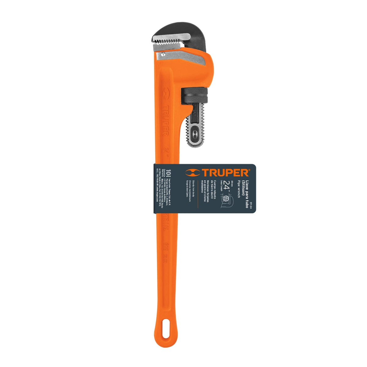 LLAVE STILSON 24' CUERPO ROBUSTO DE HIERRO DÚCTIL TRUPER 15840 STI-24 - vista adicional