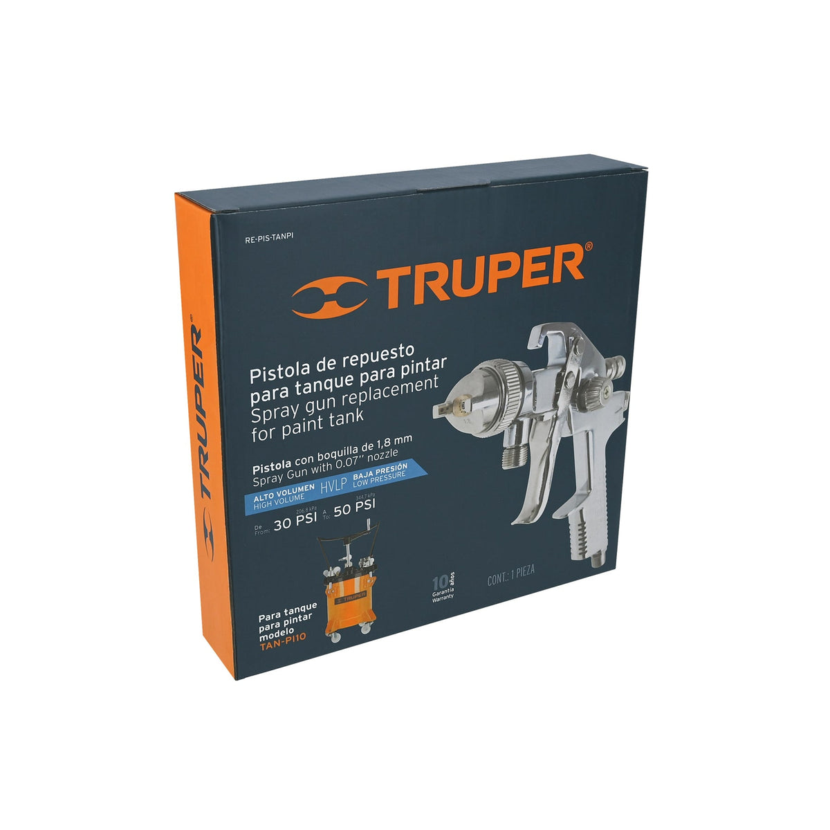 REPUESTO DE PISTOLA PARA TANPI-10 TRUPER 16910 RE-PIS-TANPI