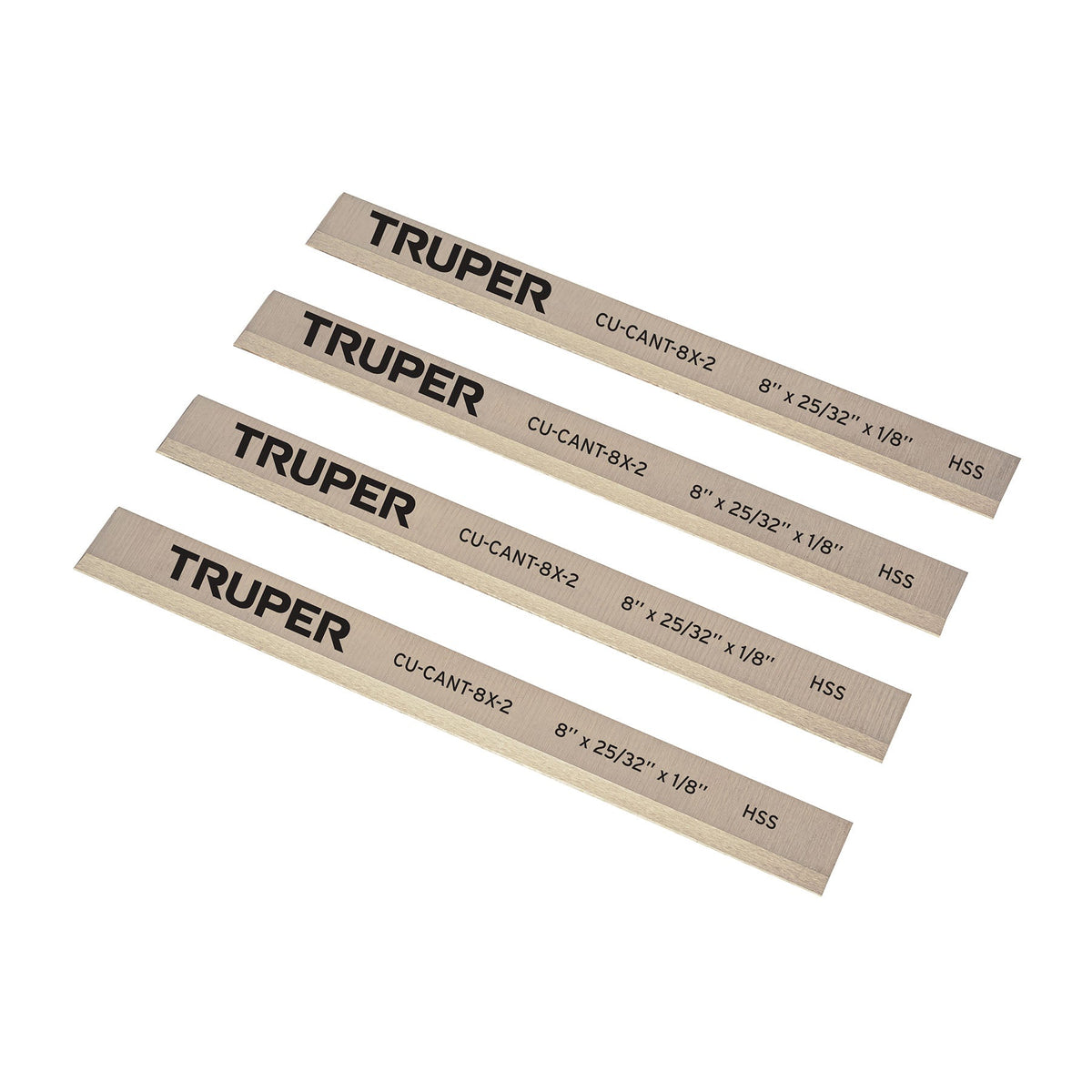 CUCHILLAS PARA CANT-8X-2 4 PIEZAS EN CAJA TRUPER 16921 CU-CANT-8X-2