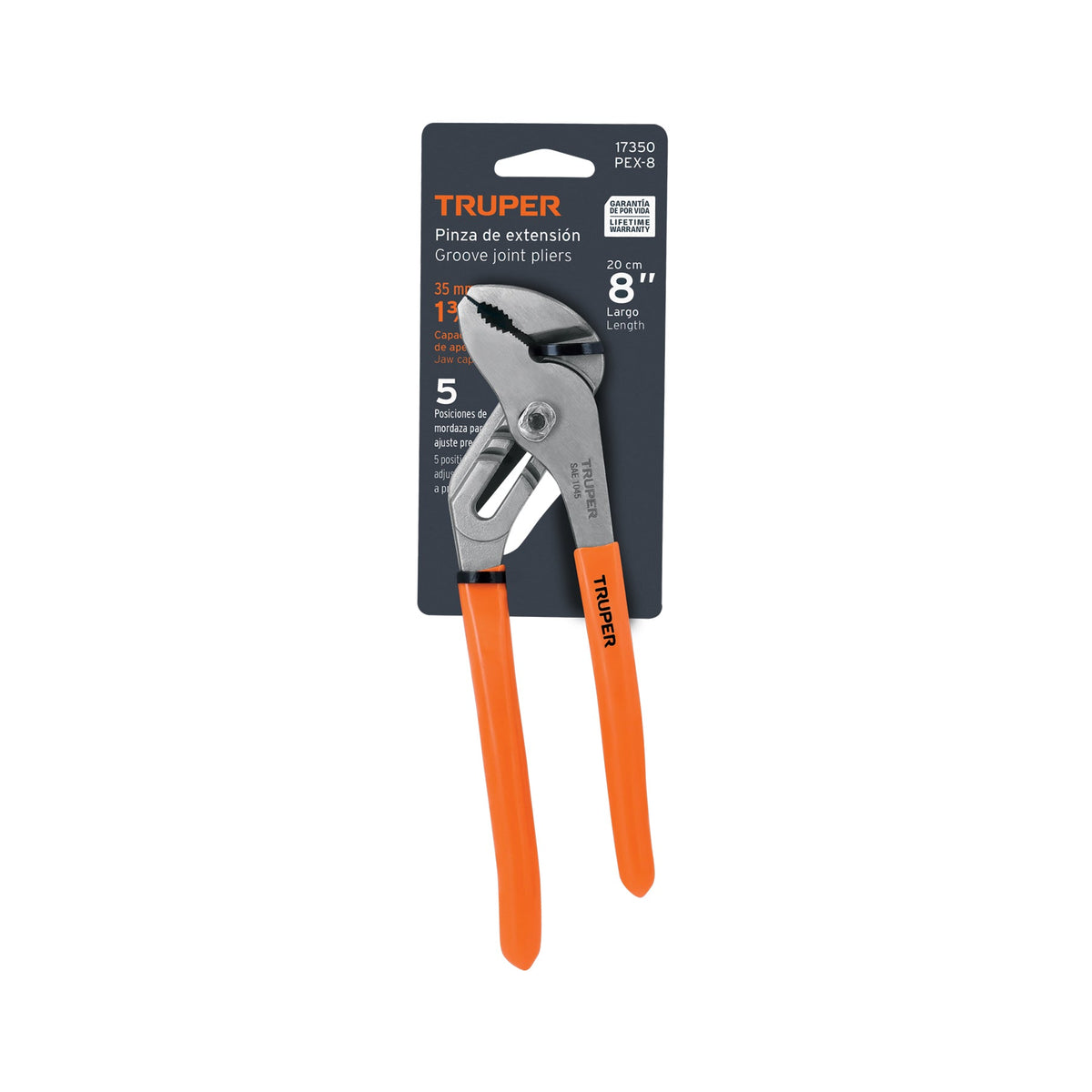PINZA DE EXTENSIÓN 8' MANGO DE PVC TRUPER 17350 PEX-8
