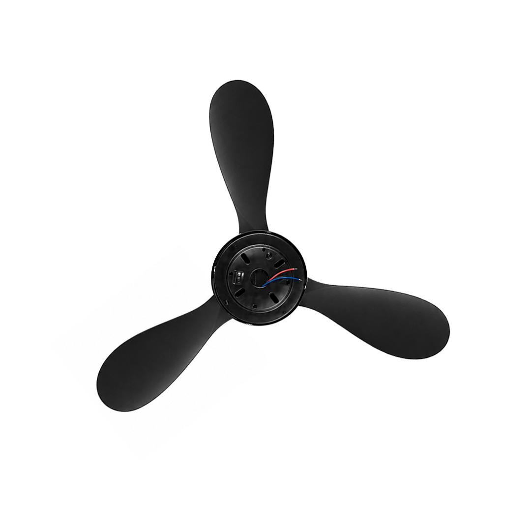 VENTILADOR DE TECHO CON LED NEGRO 30" 45W CCT MULTI TEMPERATURA LUMICRAFT VENTI-12
