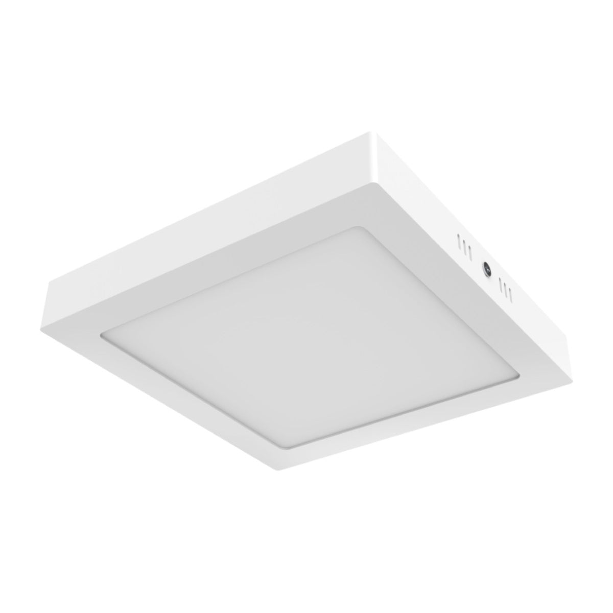 PLAFON LED CUADRADO PARA INTERIORES DE SOBREPONER EN TECHO ALGEDI III BLANCO 18W 100-240V 1200LM 30K 18PTLLEDC30MVB