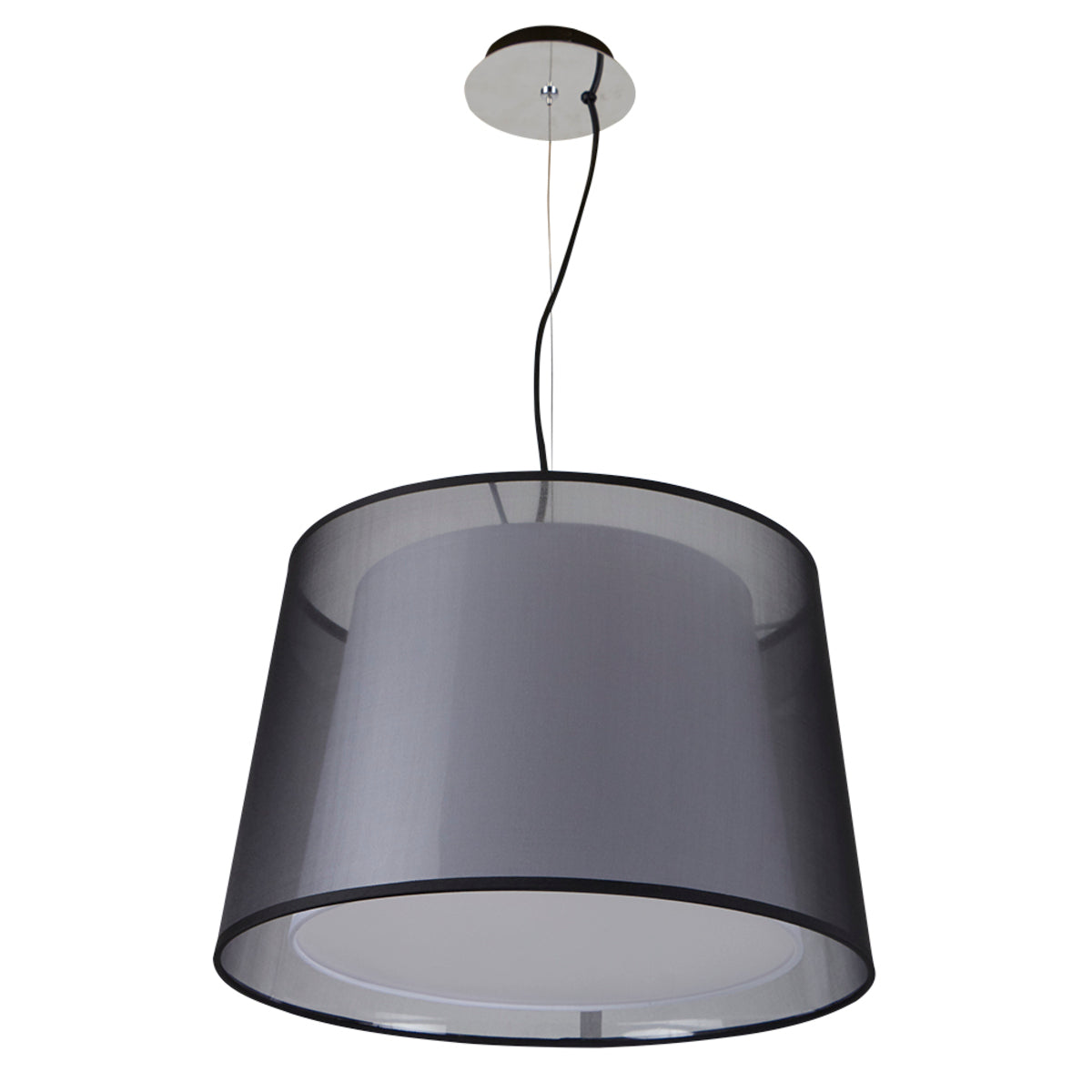 CANDIL DENEB TEXTIL NEGRO SUSPENDIDO S/L 8.5W 100-240V E27 20CTL7283MVN