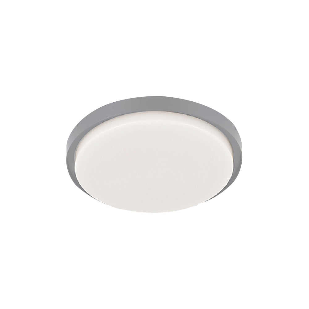 PLAFONES LED REDONDO PARA INTERIORES/EXTERIORES DE SOBREPONER EN TECHO NENQUE III GRIS 35W 127V 2200LM 30K 35PTLLED1133RV30G