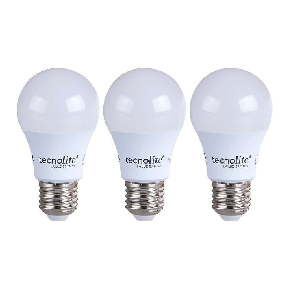 LAMPARA LED A19 5W 127V 6500K LUZ FRIA E27 450LM3PK 5A19LED65V200-3