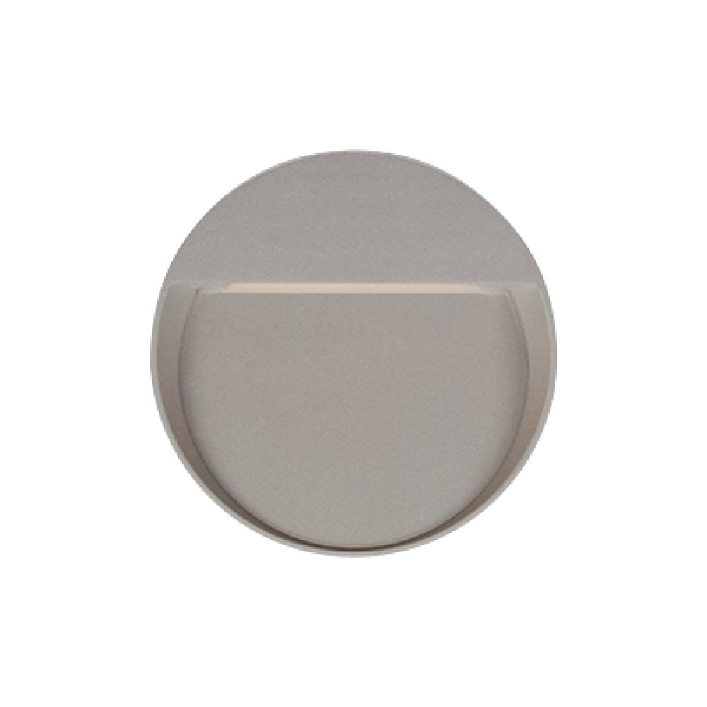 LUMINARIO LED PARA EXTERIORES DECORATIVO PARA MURO GRIS HUNOR I 8W 127V 30K LUZ 350LM 8HLED807RV30G