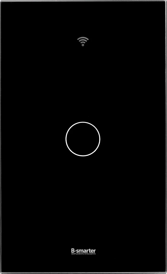 INTERRUPTOR SMART SENCILLO NEGRO SIN NEUTRO 600W 100-240V S12100TM APAGADOR INTELIGENTE WIFI SENCILLO COLOR NEGRO NO REQUIERE CABLE NEUTRO