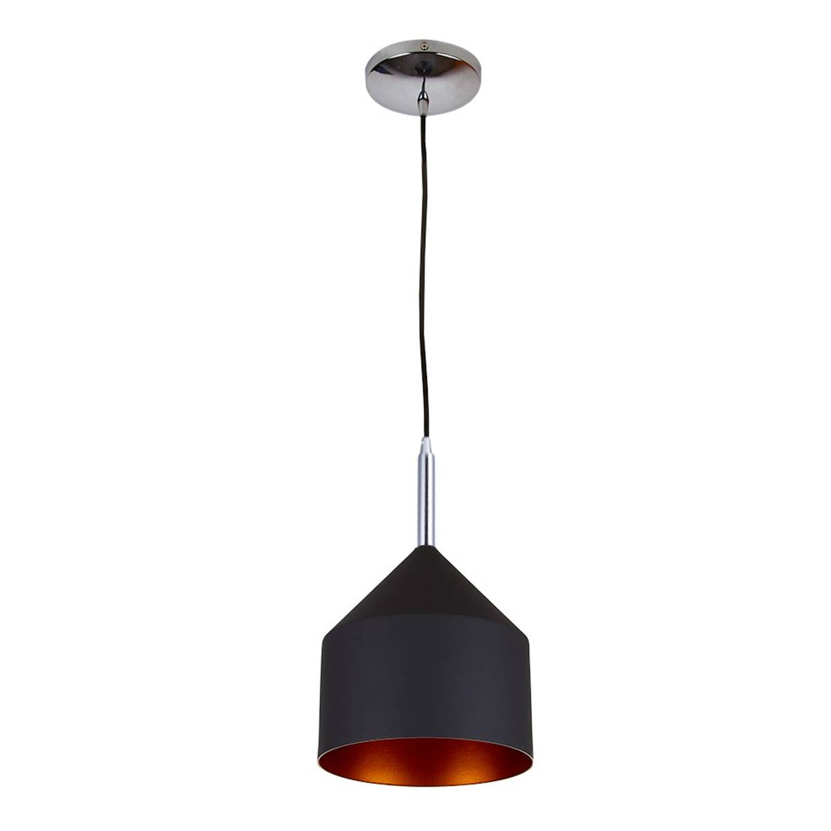 LÁMPARA SUSPENDIDA PARA INTERIORES AUVA NEGRO 20W 100-240V E27 CTL-7432/N